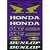  Stickerset Honda BLAUW - GROOT VEL: 21x30cm