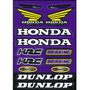  Stickerset Honda ROOD - GROOT VEL: 21x30cm